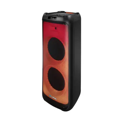 BLAUPUNKT PB12DB Bluetooth party hangszóró, karaoke, 2 db mikrofon, LED, 1600W, Fekete (RTVBLAS017) – 2. kép