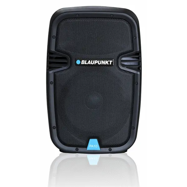 BLAUPUNKT PA10 Hordozható Bluetooth audio rendszer, 600W, RMS, FM, AUX, 1 mikrofon, Fekete (RTVBLAS006)