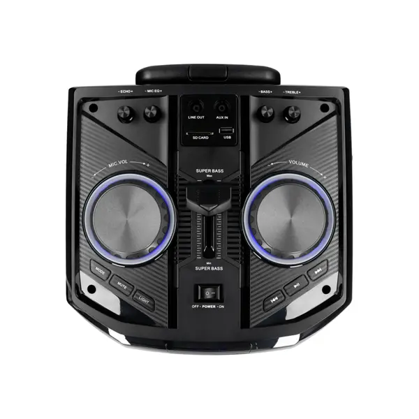 BLAUPUNKT PS6 Bluetooth hangszóró karaoke funkcióval, TWS, FM, AUX, 1 mikrofon, 600W, Fekete (RTVBLAS011) – 3. kép