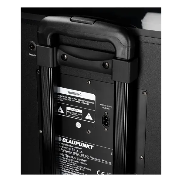 BLAUPUNKT PS6 Bluetooth hangszóró karaoke funkcióval, TWS, FM, AUX, 1 mikrofon, 600W, Fekete (RTVBLAS011) – 6. kép