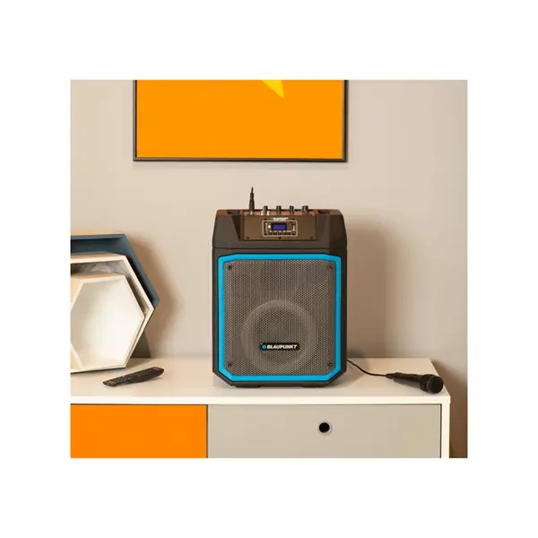 BLAUPUNKT MB06 Bluetooth Party karaoke hangszóró, 1 db mikrofon, 500W, Fekete (RTVBLAS002) – 4. kép