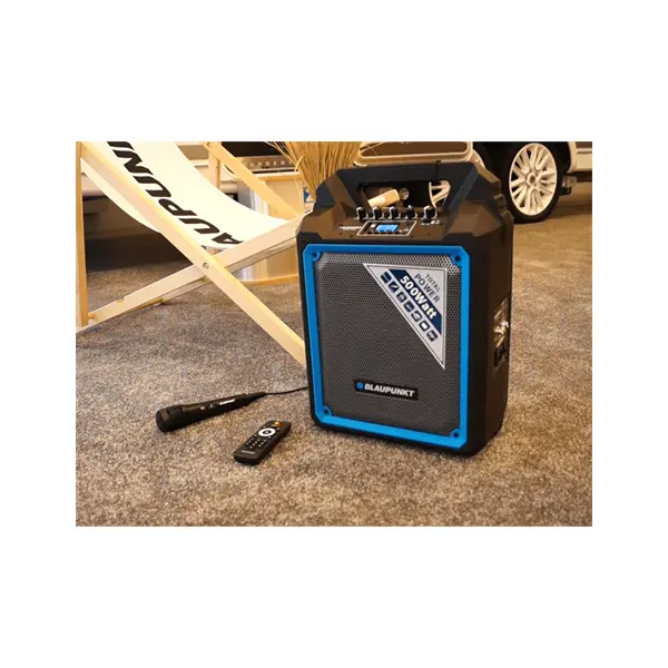 BLAUPUNKT MB06 Bluetooth Party karaoke hangszóró, 1 db mikrofon, 500W, Fekete (RTVBLAS002) – 5. kép
