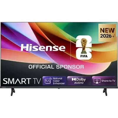 HISENSE 32A4S HD Smart LED TV 32"/80cm, 1366x768, HDMI/USB/RJ45, Fekete