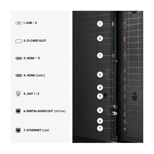 HISENSE 65UR8S 65"/164cm 4K 180Hz Smart RGB MiniLED TV, 3840x2160, 4xHDMI/2xUSB/RJ45/Wifi – 5. kép