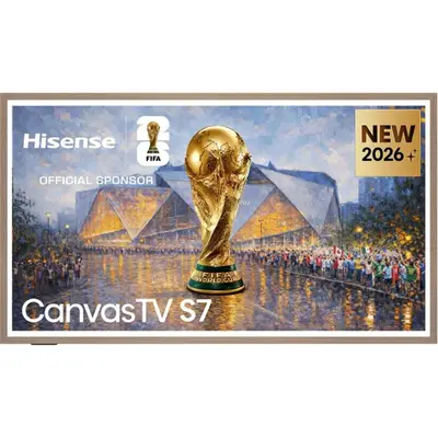 HISENSE 65S7S 65"/164cm 4K 144Hz Smart Hi-QLED Canvas TV, 3840x2160, 4xHDMI/2xUSB/RJ45/Wifi
