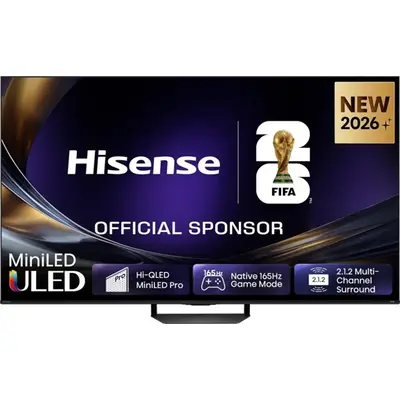 HISENSE 85U7S PRO 85"/215cm 4K 165Hz Smart MiniLED TV, 3840x2160, 4xHDMI/2xUSB/RJ45/WIFI