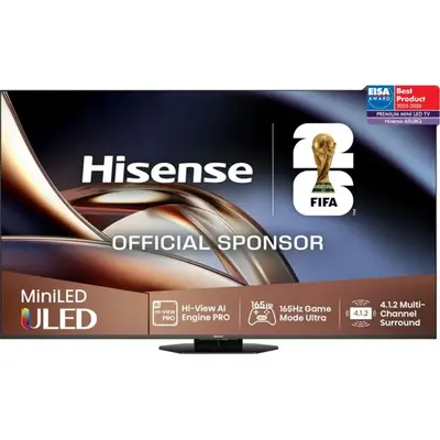 HISENSE 65U8Q 65" U8Q | ULED MiniLED 165Hz 4K Smart TV, 3840x2160, 3xHDMI/2xUSB/1xUSB-C/LAN/WIFI