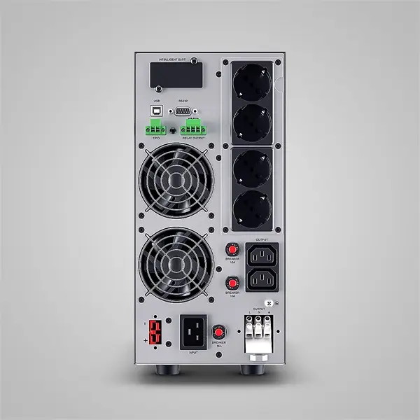 CYBERPOWER Online S ECO ups, 3000VA 2700W, 4xSCHUKO 2xIEC C13, online, tiszta szinuszos, aktív PFC, torony – 2. kép