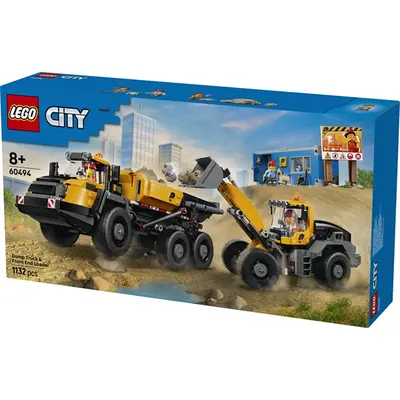 LEGO® City Big Vehicles Homlokrakodó és billenőplatós teherautó 60494 – 2. kép