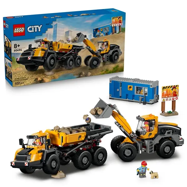 LEGO® City Big Vehicles Homlokrakodó és billenőplatós teherautó 60494 – 4. kép