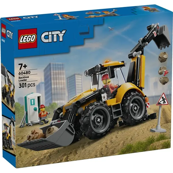 LEGO® City Great Vehicles Sárga árokásó-rakodó 60480