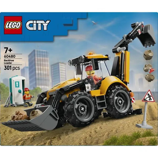 LEGO® City Great Vehicles Sárga árokásó-rakodó 60480 – 3. kép