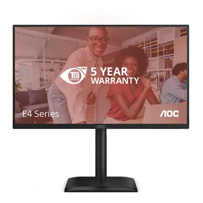 AOC IPS 120Hz FHD monitor 23.8" 24E4CV, 1920x1080, 16:9, 4ms, 300cd/m2, DisplayPort/HDMI/4xUSB-A, pivot, hangszóró – 2. kép