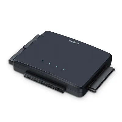 Nedis HDADIS110BK HDD / SSD dokkoló, USB 3.2 Gen1, 2,5 / 3,5", IDE + SATA – 2. kép