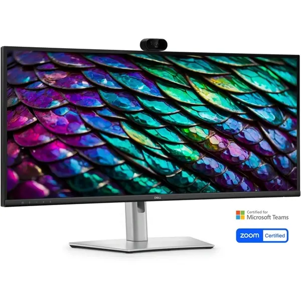 DELL Pro 34 Plus Monitor 34" P3426WEB WQHD 3440x1440, 100Hz, 21:9, 1500:1, 350cd, 5ms, HDMI, DP, USB-C, RJ45, fekete – 3. kép