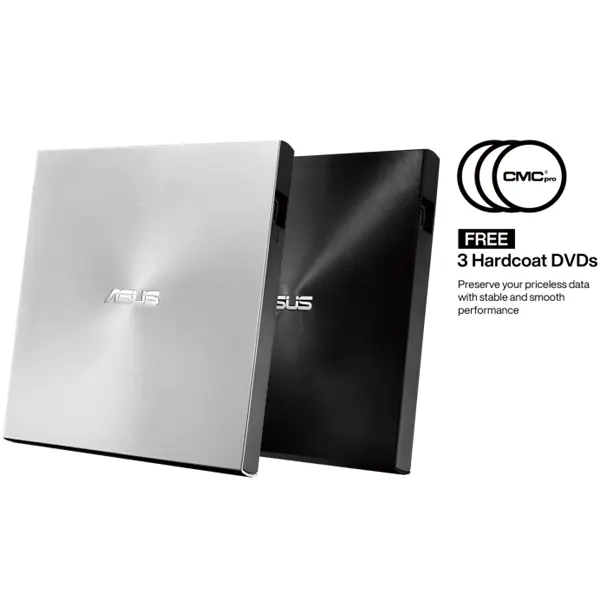 ASUS ODD DVD ÍRÓ külső (ZenDrive) SDRW-08U7C-U ezüst USB-C Ultra Slim