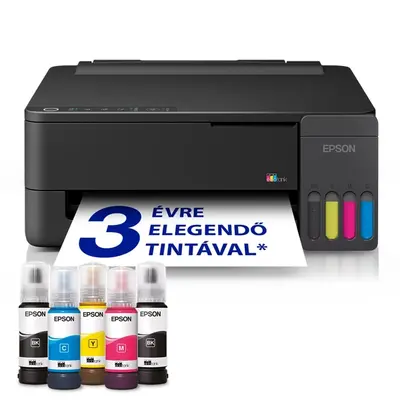EPSON Tintasugaras nyomtató - EcoTank L1350 (A4, színes, 5760x1440 DPI, 33 lap/perc, USB/Wifi/Air Print)