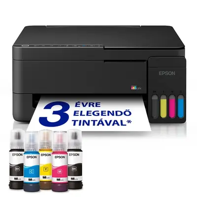 EPSON Tintasugaras nyomtató - EcoTank L3351 (A4, MFP, színes, 5760x1440 DPI, 33 lap/perc, USB/Wifi/Air Print)