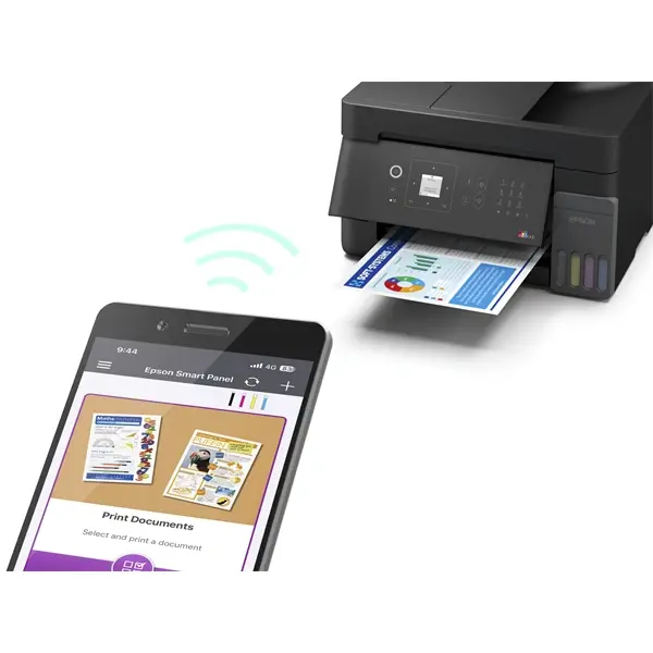 EPSON Tintasugaras nyomtató - EcoTank L5390 (A4, MFP, ADF, színes, 5760x1440 DPI, 33 lap/perc, USB/Wifi/LAN) – 4. kép