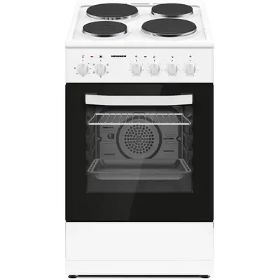 HEINNER HFSC-S56E4HMW Elekrtomos 4 főzőlapos tűzhely sütő űrtartalom 43L, grill ventilátor sütő világítás 50x60cm