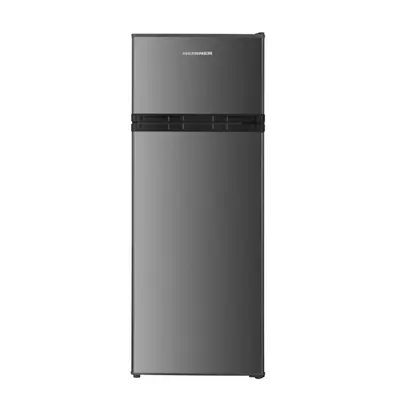 HEINNER HF-H2206XE felülfagyasztós kombihűtő, hűtő nettó:169L, fagyasztó nettó:37L, Szürke