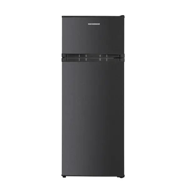 HEINNER HF-H2206DGE felülfagyasztós hűtőszekrény, hűtő:169L, fagyasztó:37L, Antracit szürke