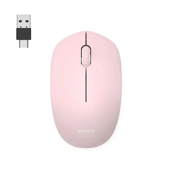 PORT DESIGNS Egér WIRELESS Rózsaszín