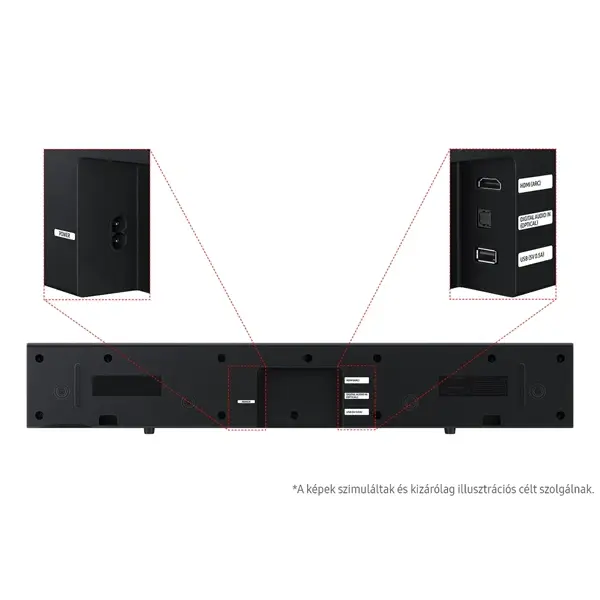 SAMSUNG HW-B400F 2.0 csatornás Hangprojektor mélynyomóval, Fekete (2025) – 5. kép