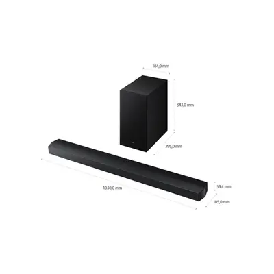 SAMSUNG HW-B750F 5.1 csatornás Hangprojektor mélynyomóval, Fekete (2025) – 2. kép