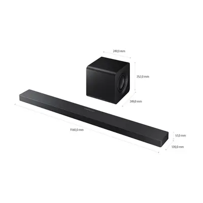 SAMSUNG HW-QS700F 3.1.2 csatornás Hangprojektor mélynyomóval, Fekete (2025) – 2. kép