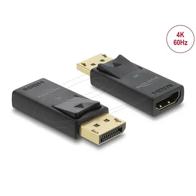 DELOCK Átalakító aktív DisplayPort 1.2 male > HDMI female 4K HDR