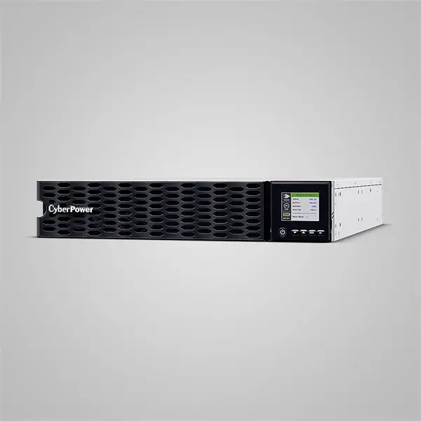 CYBERPOWER UPS OL6KERTHD, 6000W/6000VA, C13x4 C19x2, online szünetmentes tápegység, szinuszos, színes LCD, rack-tower – 2. kép