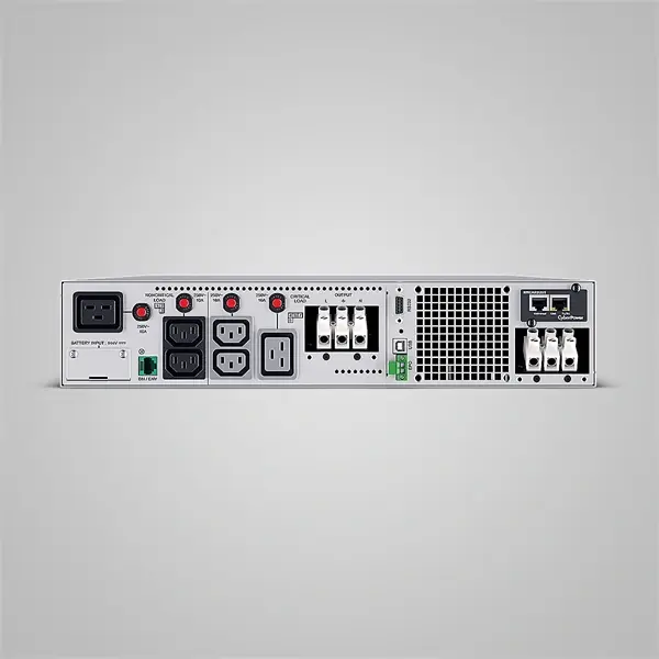 CYBERPOWER UPS OL6KERTHD, 6000W/6000VA, C13x4 C19x2, online szünetmentes tápegység, szinuszos, színes LCD, rack-tower – 3. kép