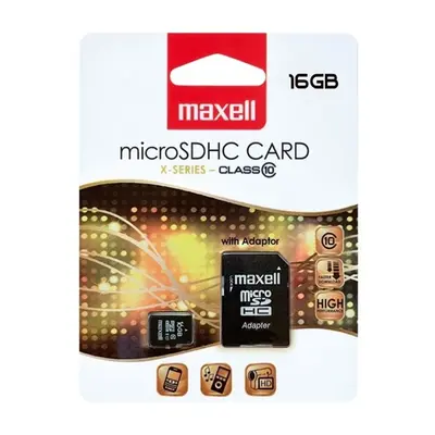 MAXELL Memóriakártya MicroSDHC 16GB X-Series + Adapter Class10 – 2. kép