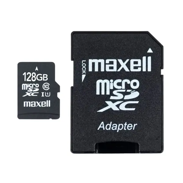 MAXELL Memóriakártya MicroSDXC 128GB X-Series + Adapter Class10