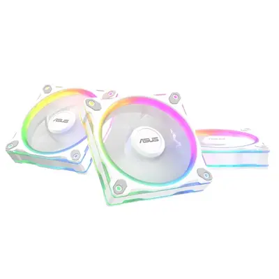 ASUS Rendszerhűtő Ventilátor Prime MR120 ARGB Reverse, 12cm (3db), fehér