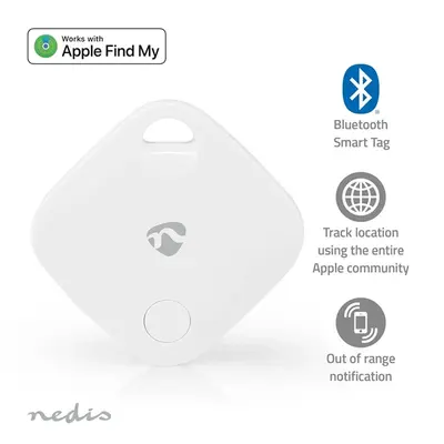 Nedis BTTAG10WT Kulcskereső, Kompatibilis a következőkkel: Apple Find My App | Elemmel működik | 1x CR2032 | Bluetooth