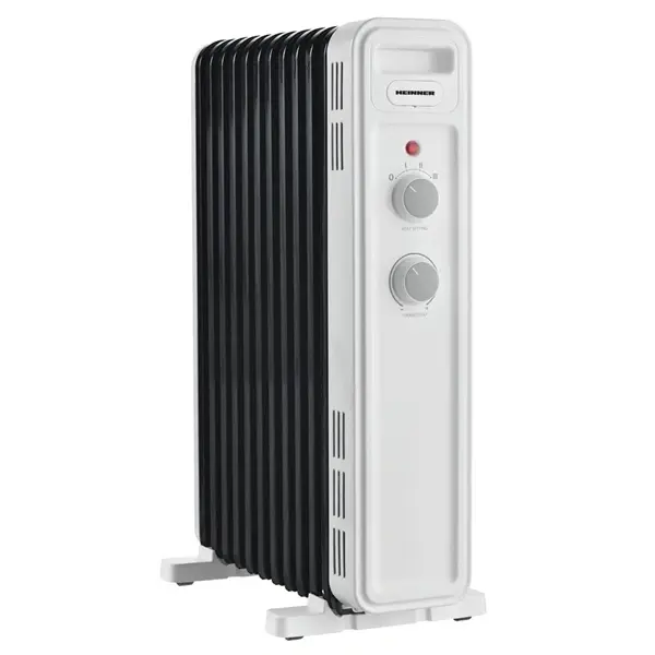 HEINNER HOH-M11WH-BK 11 tagos olajradiátor, állítható termosztát, 2300W, 3 hőmérséklet fokozat, Fehér