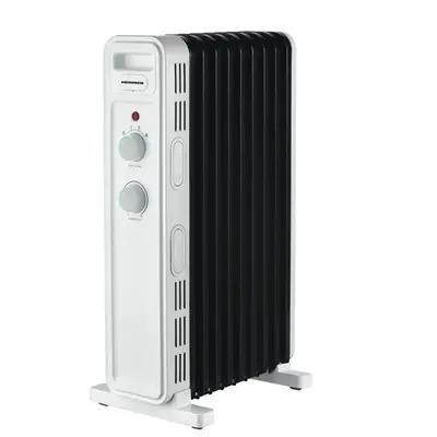 HEINNER HOH-M09WH-BK 9 tagos olajradiátor, állítható termosztát, 2200W, Fehér