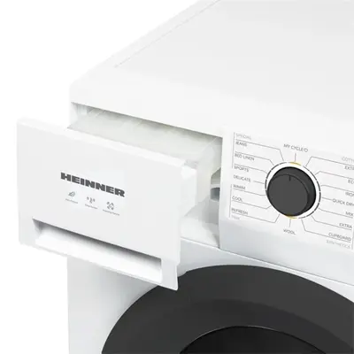 HEINNER HHPD-M8N13PBKE hőszivattyús szárítógép, 8 kg, 16 program, E energiaosztály, LED kijelző, gyűrődésgátló funkció – 2. kép