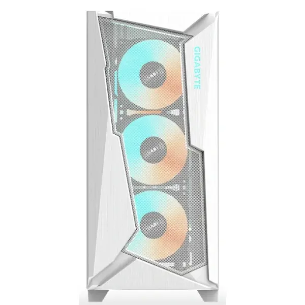 GIGABYTE Ház C301GW, Tápegység nélkül, Fehér, Üvegfalú – 3. kép
