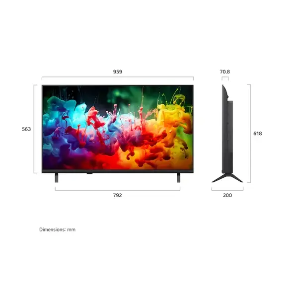 LG 43QNED72B3B 43"/108cm Mini LED 4K AI Smart TV, 3840x2160, 3xHDMI/USB/WIFI/LAN – 4. kép