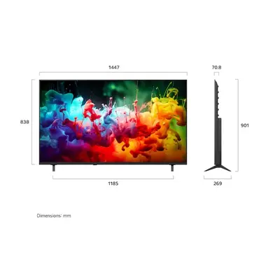 LG 65QNED72B3B 65"/164cm Mini LED 4K AI Smart TV, 3840x2160, 3xHDMI/USB/WIFI/LAN – 2. kép