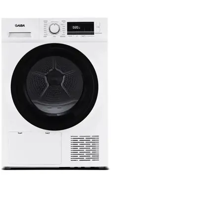 GABA GMTD-9W Hőszivattyús szárítógép, 9kg, E energia osztály, magyarnyelvű kezelőpanel, 16 program Digitális LED kijelző