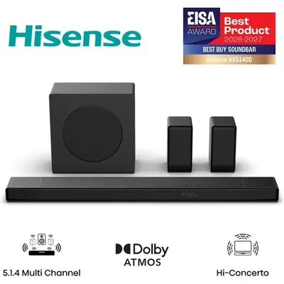 HISENSE AX5140Q Házimozi szett 5.1.4CH DTS/Dolby Atmos, 600W, Fekete – 2. kép