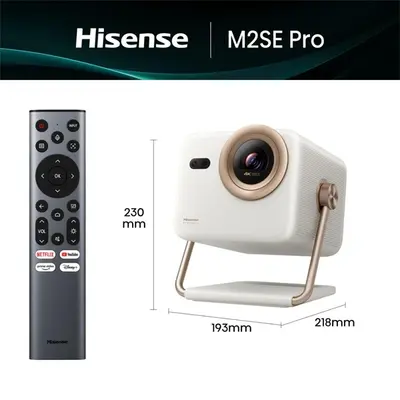 HISENSE M2SE Pro Mini Laser projektor 4K, 3840x2160, 16:9, 65"-150" 1200lm, Fehér – 2. kép