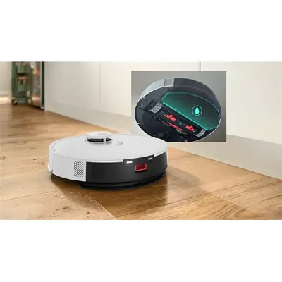 BOSCH BCRC1W Spotless Robotporszívó és felmosó, portartály: 400ml, víztartály:220ml, Fehér – 2. kép