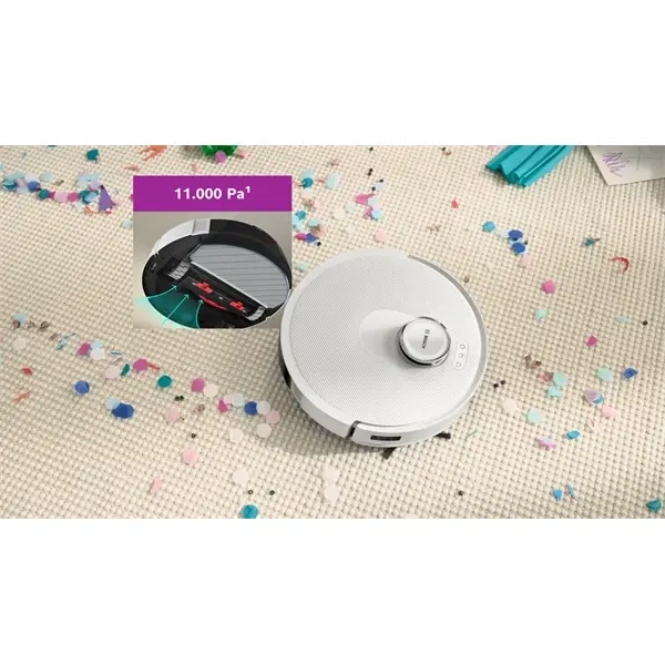 BOSCH BCRD2W Spotless Advanced+ Robotporszívó és felmosó, Fehér – 3. kép