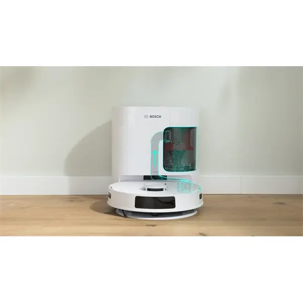 BOSCH BCRD2W Spotless Advanced+ Robotporszívó és felmosó, Fehér – 4. kép