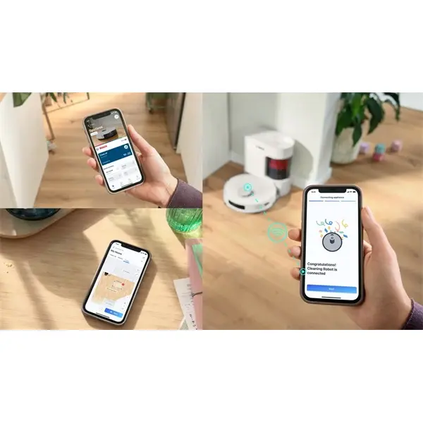 BOSCH BCRD2W Spotless Advanced+ Robotporszívó és felmosó, Fehér – 6. kép